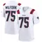 Vince Wilfork Men's Game White New England Patriots Jersey
