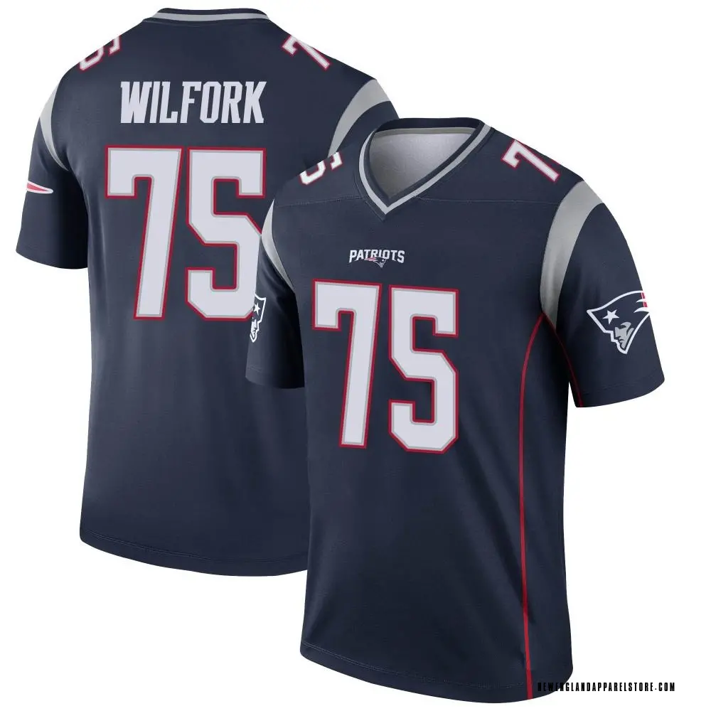 Vince Wilfork Men's Legend Navy New England Patriots Jersey