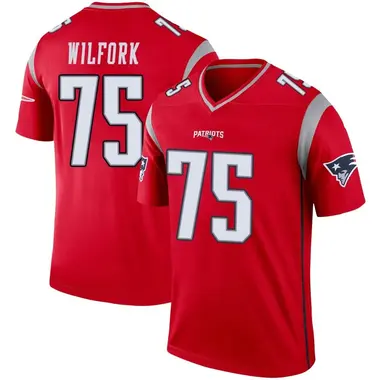 Vince Wilfork Men's Legend Red New England Patriots Inverted Jersey