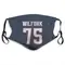 Vince Wilfork Name & Number Navy New England Patriots Face Mask