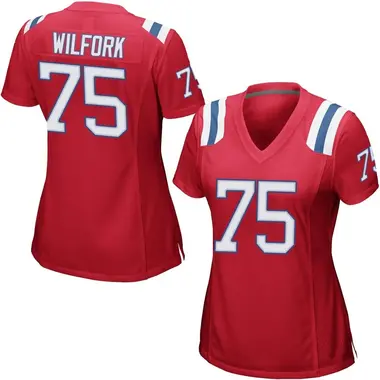 Vince Wilfork Women's Game Red New England Patriots Alternate Jersey