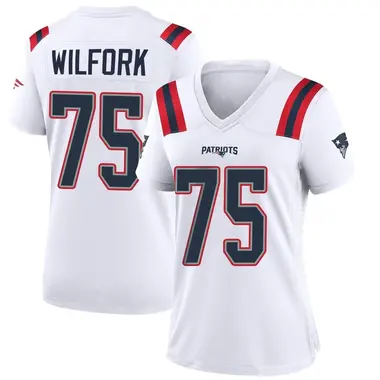 Vince Wilfork Women's Game White New England Patriots Jersey