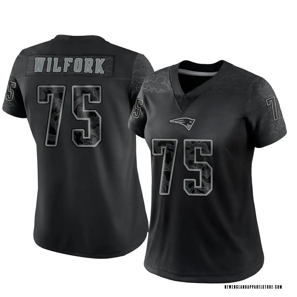 Vince Wilfork Women's Limited Black New England Patriots Reflective Jersey