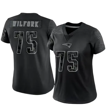 Vince Wilfork Women's Limited Black New England Patriots Reflective Jersey