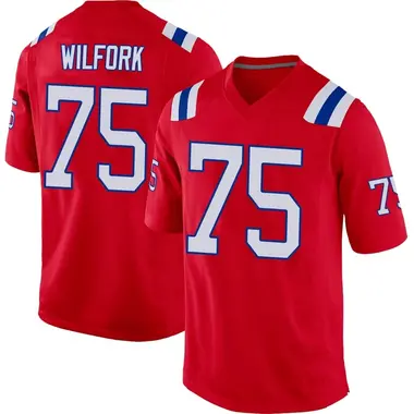 Vince Wilfork Youth Game Red New England Patriots Alternate Jersey