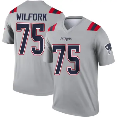 Vince Wilfork Youth Legend Gray New England Patriots Inverted Jersey