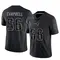 Will Campbell Men's Limited Black New England Patriots Reflective Jersey