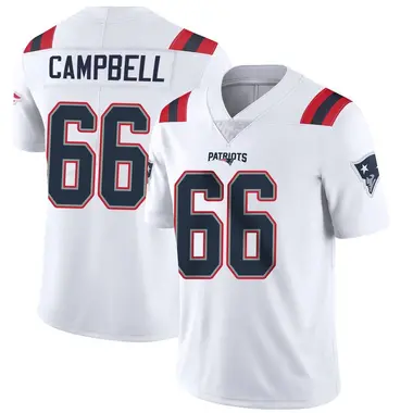 Will Campbell Men's Limited White New England Patriots Vapor Untouchable Jersey