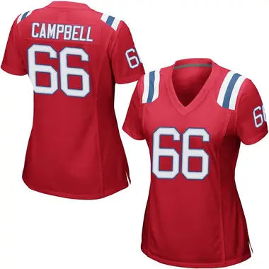 Will Campbell Women's Game Red New England Patriots Alternate Jersey
