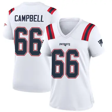 Will Campbell Women's Game White New England Patriots Jersey