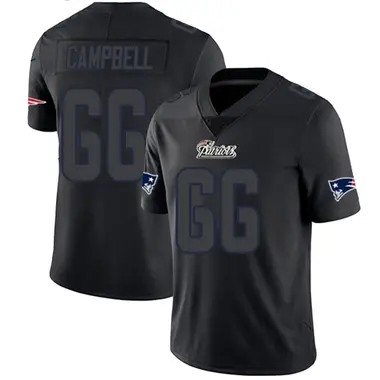 Will Campbell Youth Limited Black Impact New England Patriots Jersey