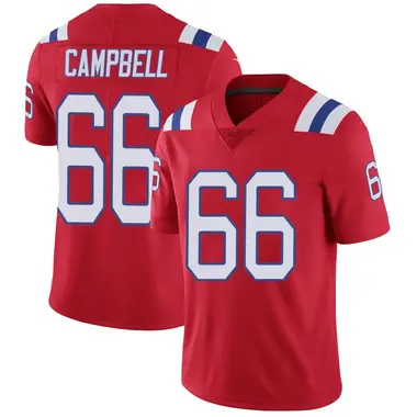 Will Campbell Youth Limited Red New England Patriots Vapor Untouchable Alternate Jersey