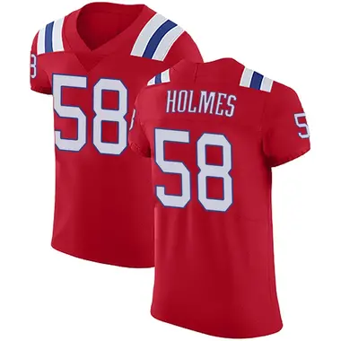 Xavier Holmes Men's Elite Red New England Patriots Vapor Untouchable Alternate Jersey