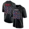 Xavier Holmes Men's Game Black New England Patriots Carbon Fashion Jersey