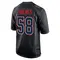Xavier Holmes Men's Game Black New England Patriots Carbon Fashion Jersey