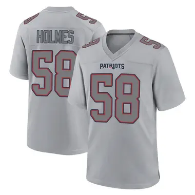 Xavier Holmes Men's Game New England Patriots Silver Atmosphere Fashion Jersey