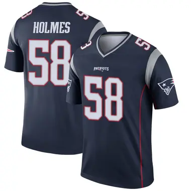 Xavier Holmes Men's Legend Navy New England Patriots Jersey