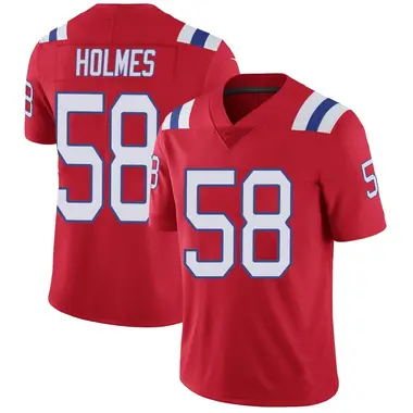 Xavier Holmes Men's Limited Red New England Patriots Vapor Untouchable Alternate Jersey