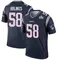 Xavier Holmes Youth Legend Navy New England Patriots Super Bowl LX Patch Jersey