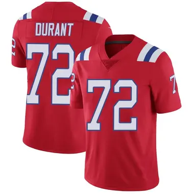 Yasir Durant Men's Limited Red New England Patriots Vapor Untouchable Alternate Jersey