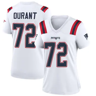 Yasir Durant Women's Game White New England Patriots Jersey
