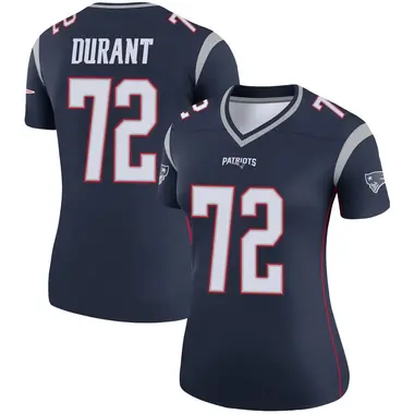 Yasir Durant Women's Legend Navy New England Patriots Jersey