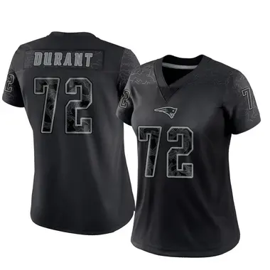 Yasir Durant Women's Limited Black New England Patriots Reflective Jersey