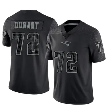 Yasir Durant Youth Limited Black New England Patriots Reflective Jersey