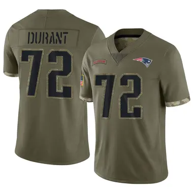 Yasir Durant Youth Limited Olive New England Patriots 2022 Salute To Service Jersey